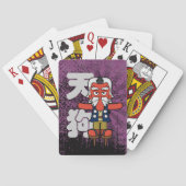 Little Daitengu Yokai Grunge Pokerkaarten (Achterkant)