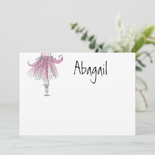 Little Dancer Number One Bedankt (Staand voorkant)