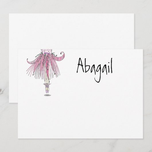 Little Dancer Number One Bedankt (Voorkant / Achterkant)