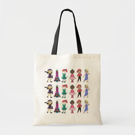 Little Dancers Ballet Tap Jazz Acro Overweging Stu Tote Bag (Voorkant)