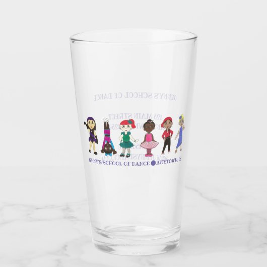 Little Dancers Ballet Tap Jazz Dance Studio School Glas (Voorkant)