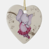 Little Dancing Ballerina Elephant Ornament (Rechts)
