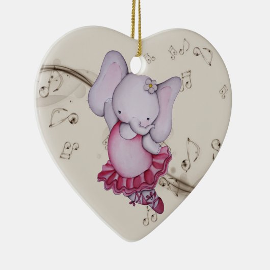 Little Dancing Ballerina Elephant Ornament (Rechts)