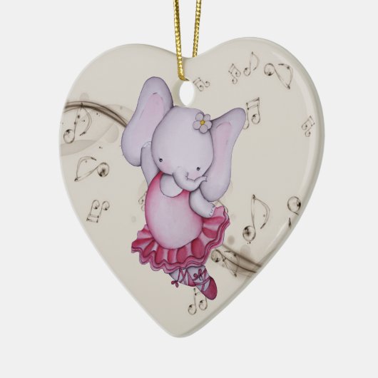 Little Dancing Ballerina Elephant Ornament (Links)