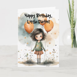 LITTLE DARLIN BIRTHDAY CARD BEDANKKAART