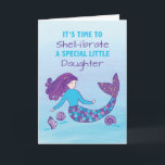 Little Daughter Birthday Sparkly look Mermaid Kaart<br><div class="desc">Als je speciale dochter weldra een verjaardag viert en je nog steeds op zoek bent naar één ding dat je kunt geven om haar speciale dag meer speciaal te maken, dan heb je net de juiste gevonden om dat te doen. Deze zeemeerminikaart stuurt haar leuke groeten die haar dag zeker...</div>