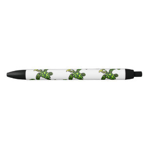 "Little Dave" schildpad, vis met Attitude Zwarte Inkt Pen