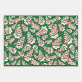 Little Debbie Christmas Tree Snack Cakes Gift Wrap Inpakpapier Vel (Voorkant 2)