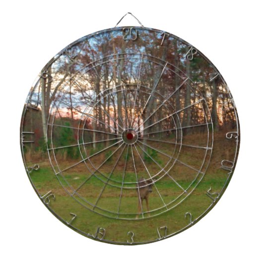 Little Deer &a Pink Sunset Dartbord (Voorkant)