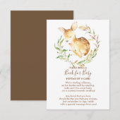 Little Deer Baby shower Boek voor Baby Kaart (Voorkant / Achterkant)