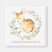Little Deer Baby shower Favor Magnet (Voorkant)