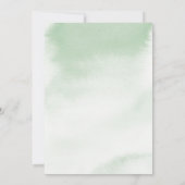 Little Deer Baby shower Invitation Kaart (Achterkant)