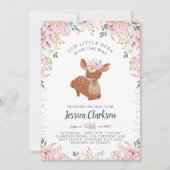 Little Deer Baby shower Kaart (Voorkant)
