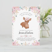 Little Deer Baby shower Kaart (Staand voorkant)