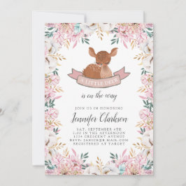 Little Deer Baby shower Kaart