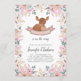 Little Deer Baby shower Kaart