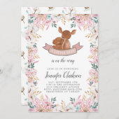 Little Deer Baby shower Kaart (Voorkant / Achterkant)