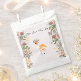 Little Deer, Big Joy Roze bloem Baby shower thema Bedankzakje