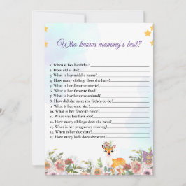 Little Deer, Big Joy Roze bloem Baby shower thema Kaart