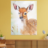 Little Deer Canvas Afdruk (Insitu (Woonkamer))