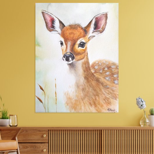 Little Deer Canvas Afdruk (Insitu (Woonkamer))