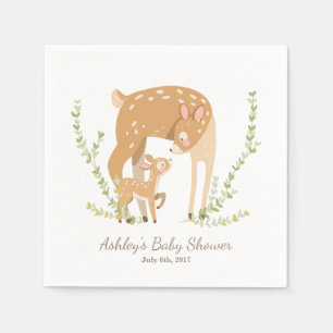 Little Deer Paper Baby shower of Napkin woodland Servet