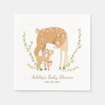 Little Deer Paper Napkin Woodland Baby shower