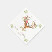 Little Deer Paper Napkin Woodland Verjaardagsbos Servetten (Hoek)