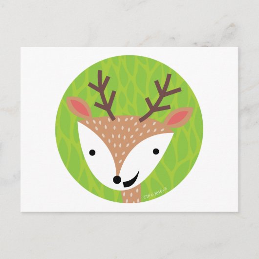 Little Deer - Woodland Friends Briefkaart (Voorkant)
