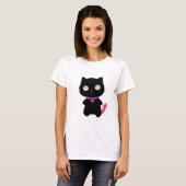 LITTLE DEMON CAT T-SHIRT (Voorkant volledig)