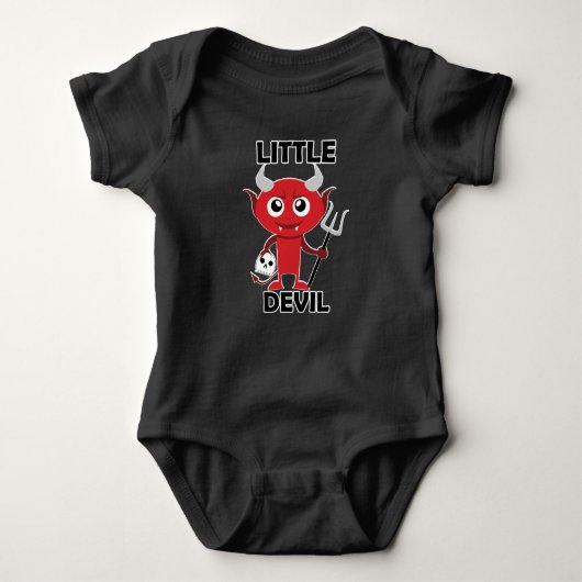 Little Devil - Baby Jersey Bodysuit (Voorkant)