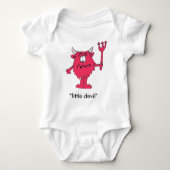 "Little Devil" Baby Jersey Bodysuit (Voorkant)