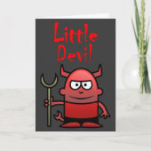 Little Devil Birthday Kaart (Voorkant)