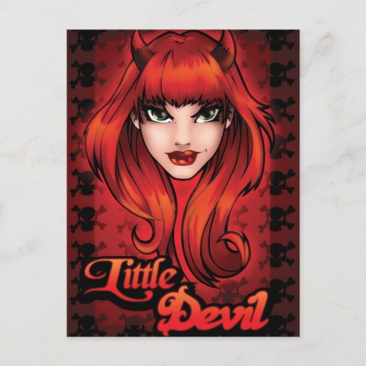 Little Devil Briefkaart (Voorkant)