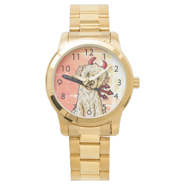 Little Devil DOODLEMOJI KiniArt Watch Horloge (Voorkant)
