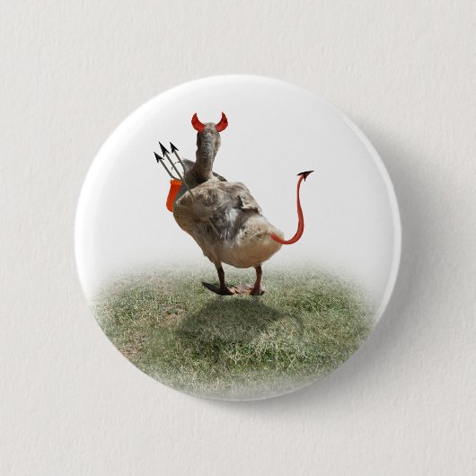 Little Devil Duck Ronde Button 5,7 Cm (Voorkant)