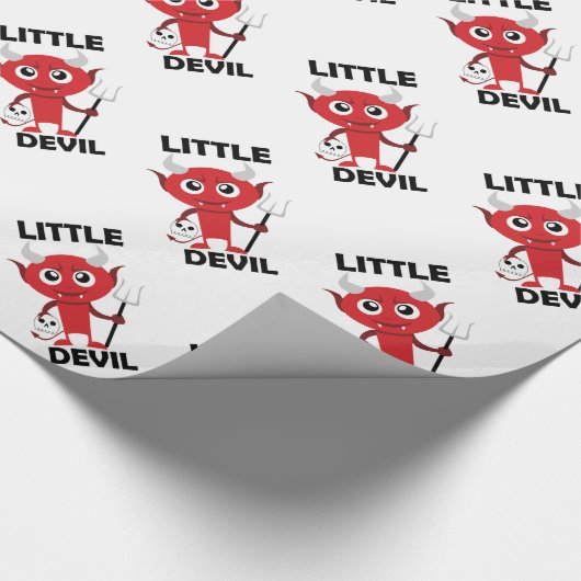 Little Devil - Glossy Wrapping Paper, 30 x 6' Cadeaupapier (Hoek)
