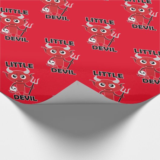 Little Devil - Glossy Wrapping Paper, 30 x 6' Cadeaupapier (Hoek)