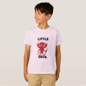 Little Devil - Kinderen Basic T-Shirt (Voorkant volledig)