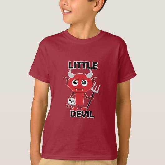 Little Devil - Kinderen Basic T-Shirt (Voorkant)