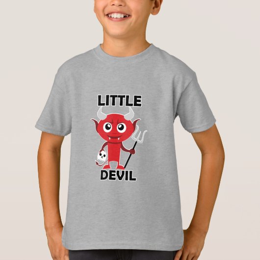 Little Devil - Kinderen Basic T-Shirt (Voorkant)