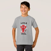 Little Devil - Kinderen Basic T-Shirt (Voorkant volledig)