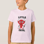 Little Devil - Kinderen Basic T-Shirt (Voorkant)