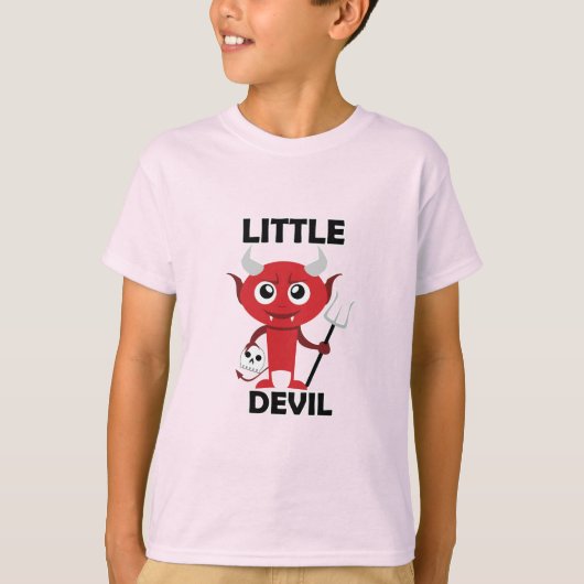 Little Devil - Kinderen Basic T-Shirt (Voorkant)