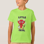 Little Devil - Kinderen Basic T-Shirt (Voorkant)