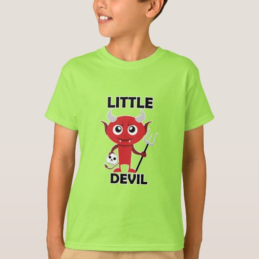 Little Devil - Kinderen Basic T-Shirt (Voorkant)