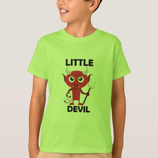 Little Devil - Kinderen Basic T-Shirt (Voorkant)