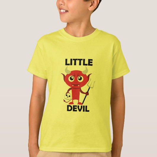 Little Devil - Kinderen Basic T-Shirt (Voorkant)