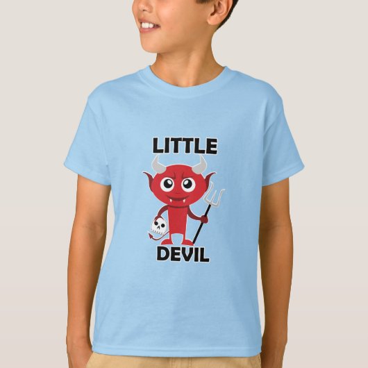Little Devil - Kinderen Basic T-Shirt (Voorkant)