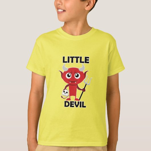 Little Devil - Kinderen Basic T-Shirt (Voorkant)